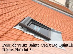 Pose de velux sainte-croix-de-quintillargu-34270 Rénov Habitat 34