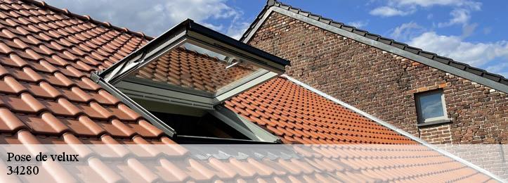 Pose de velux  34280