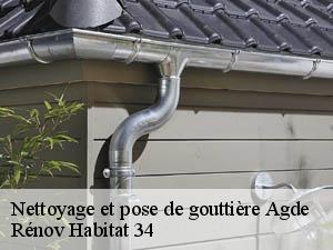 Nettoyage et pose de gouttière agde-34300 Rénov Habitat 34