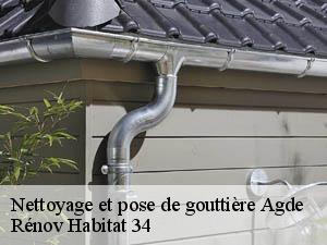 Nettoyage et pose de gouttière  agde-34300 Rénov Habitat 34 