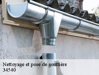 Nettoyage et pose de gouttière 34540
