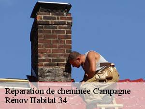 Réparation de cheminée campagne-34160 Rénov Habitat 34