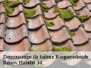 Demoussage de toiture  roqueredonde-34650 Rénov Habitat 34 
