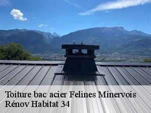 Toiture bac acier  felines-minervois-34210 Rénov Habitat 34 