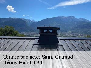 Toiture bac acier  saint-guiraud-34725 Rénov Habitat 34 