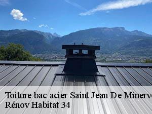 Toiture bac acier  saint-jean-de-minervois-34360 Rénov Habitat 34 