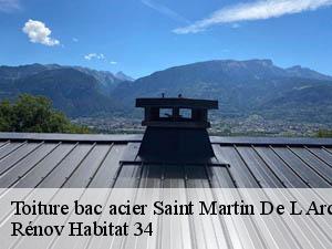 Toiture bac acier saint-martin-de-l-arcon-34390 Rénov Habitat 34