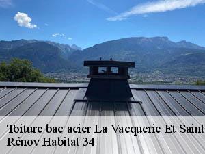 Toiture bac acier  la-vacquerie-et-saint-martin-34520 Rénov Habitat 34 