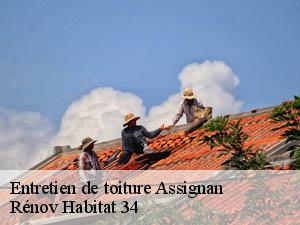 Entretien de toiture  assignan-34360 Rénov Habitat 34 