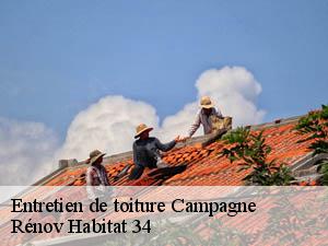 Entretien de toiture  campagne-34160 Rénov Habitat 34 