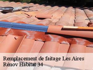 Remplacement de faitage  les-aires-34600 Rénov Habitat 34 