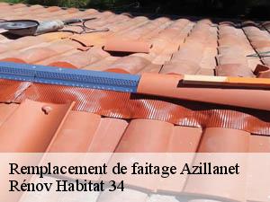 Remplacement de faitage  azillanet-34210 Rénov Habitat 34 