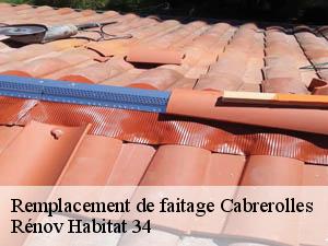 Remplacement de faitage  cabrerolles-34480 Rénov Habitat 34 