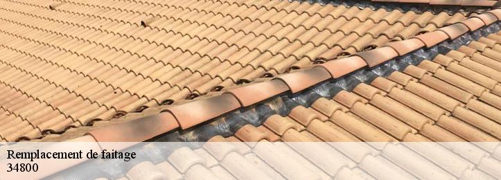 Remplacement de faitage  34800