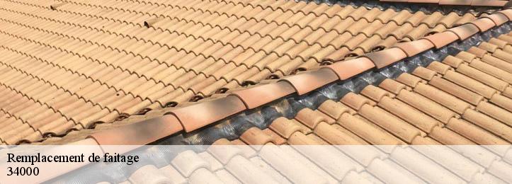 Remplacement de faitage 34000