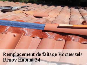 Remplacement de faitage  roquessels-34320 Rénov Habitat 34 