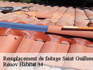 Remplacement de faitage  saint-guilhem-le-desert-34150 Rénov Habitat 34 