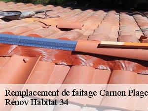 Remplacement de faitage  carnon-plage-34280 Rénov Habitat 34 